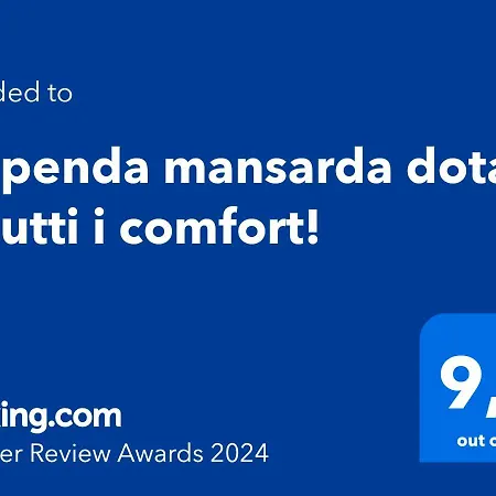 Stupenda Mansarda Dotata Di Tutti I Comfort! Apartmán